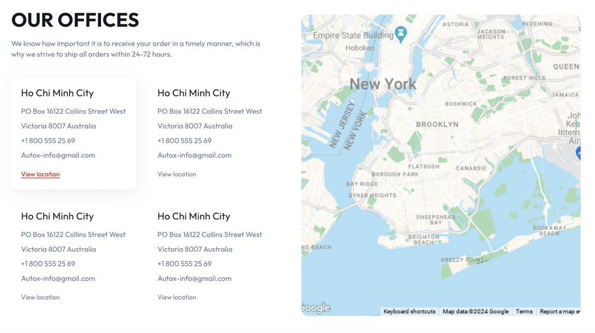 10. Store Location
