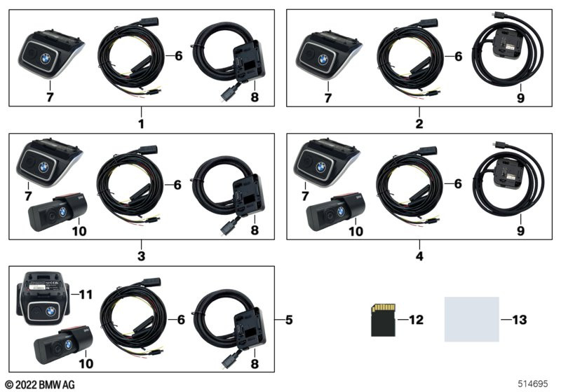 Genuine Advanced Car Eye 3.0 Pro Dash Cam Complete Set 66 21 5 A44 493