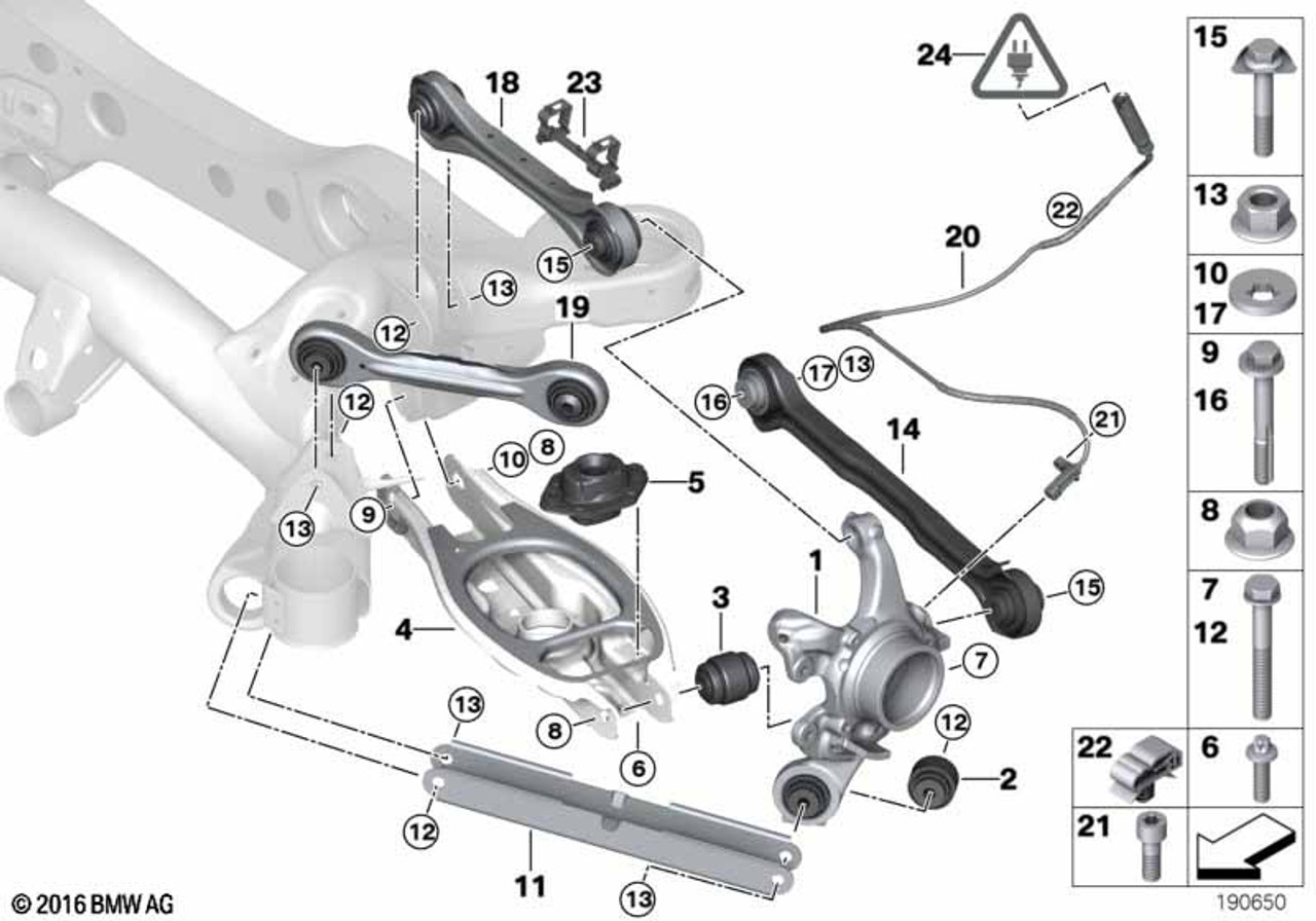 Genuine Rear ABS Wheel Speed Sensor DSC Pulse Generator - BMW Shop