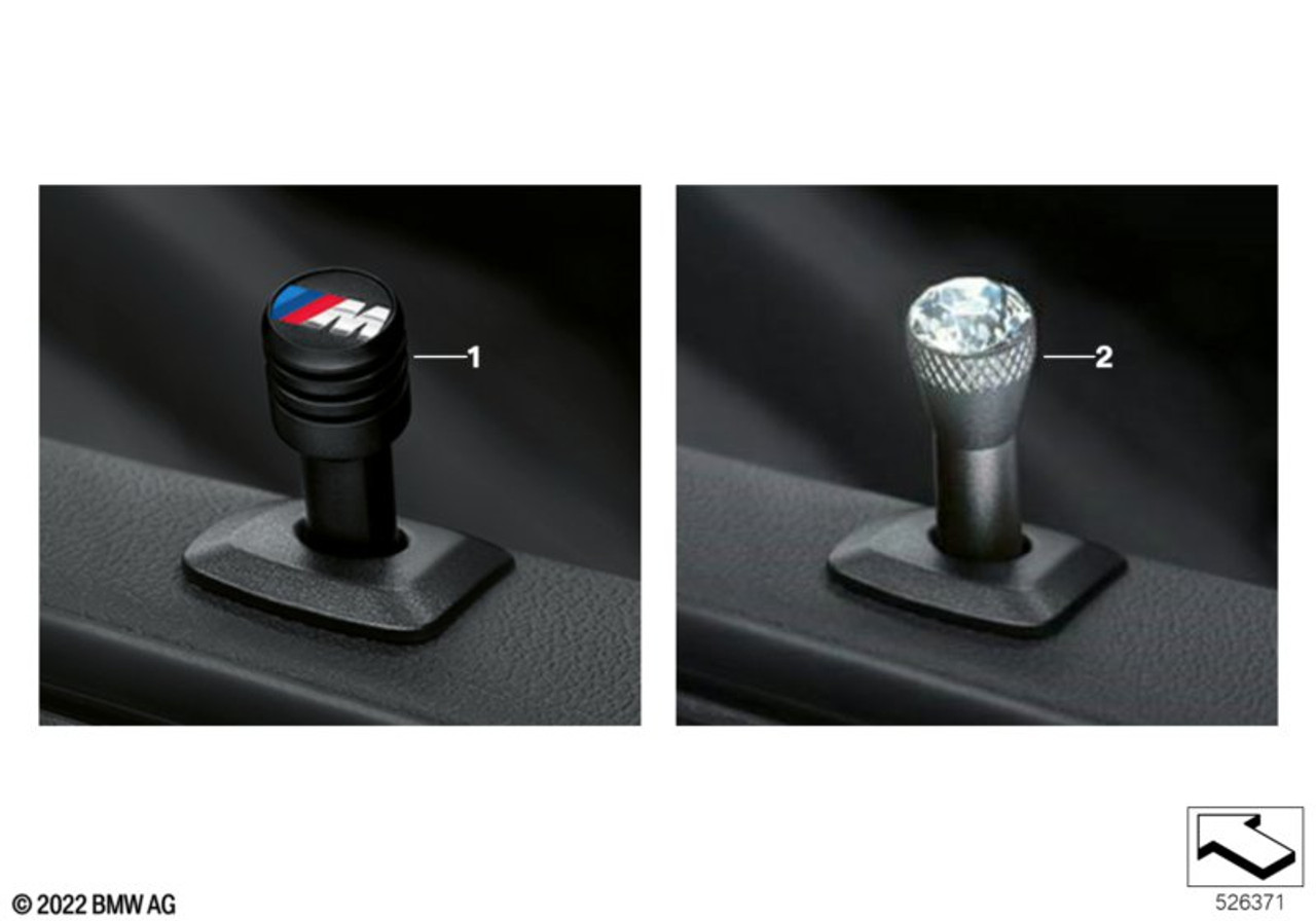 Boutons de verrouillage Crystal Clarity (x2) pour BMW Z4 G29