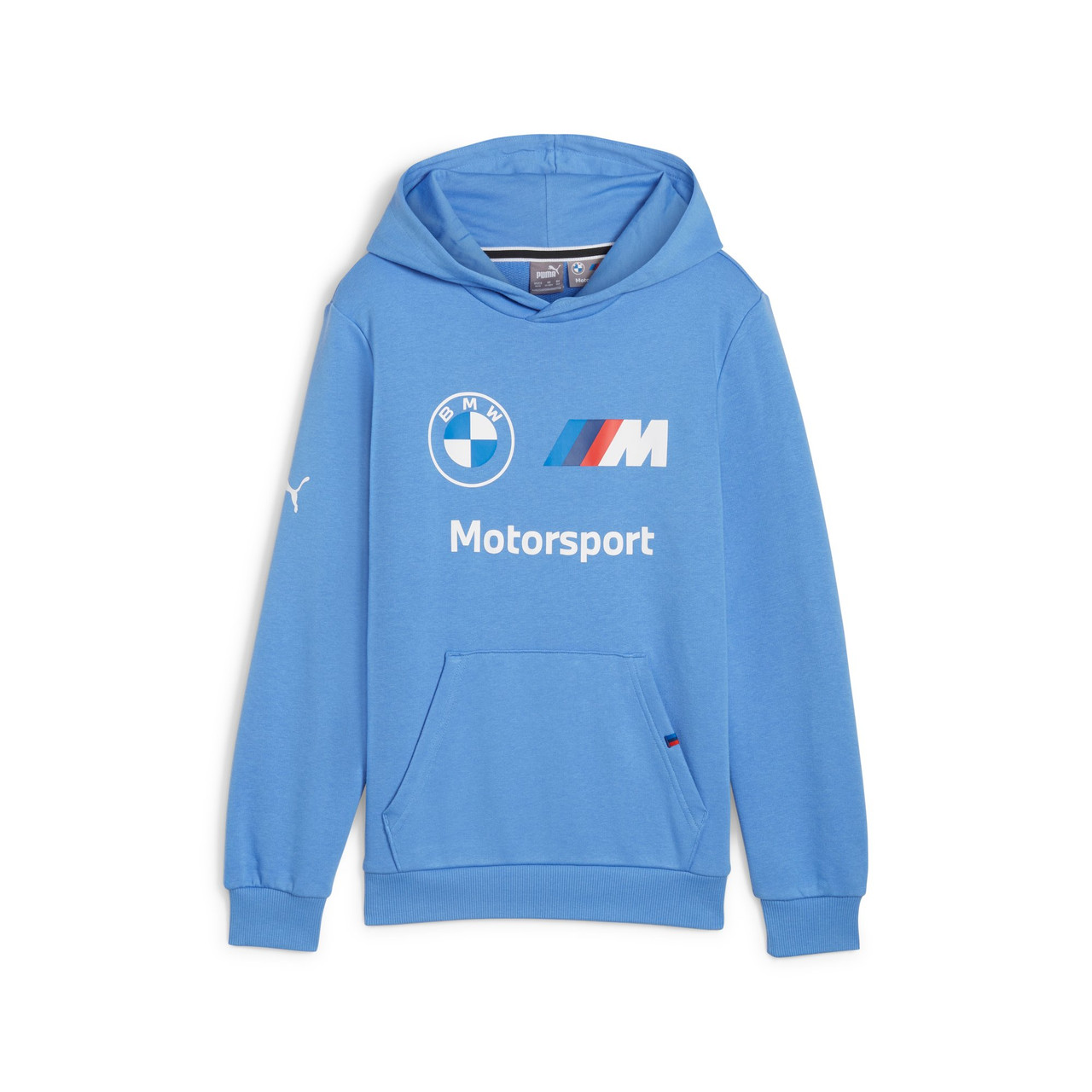 Genuine M Motorsport Logo Childrens Kids Hoodie Light Blue 