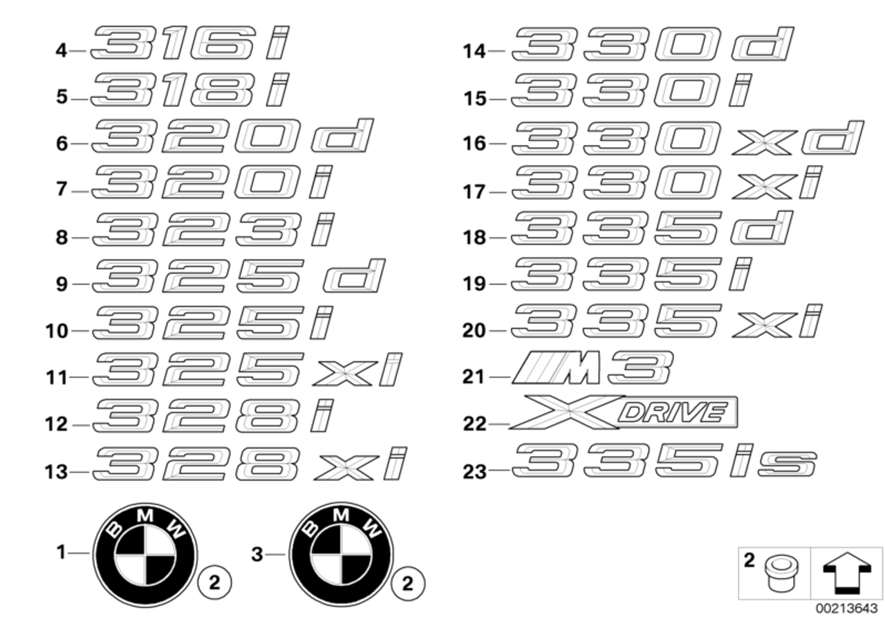 お取り寄せ】 BMW純正トランクブーツリッドエンブレムレタリングプラークバッジ51147146052 Genuine 