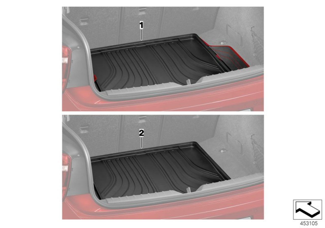 Genuine Fitted Luggage Compartment Mat Boot Trunk Cargo Liner 51 47 2 287  929