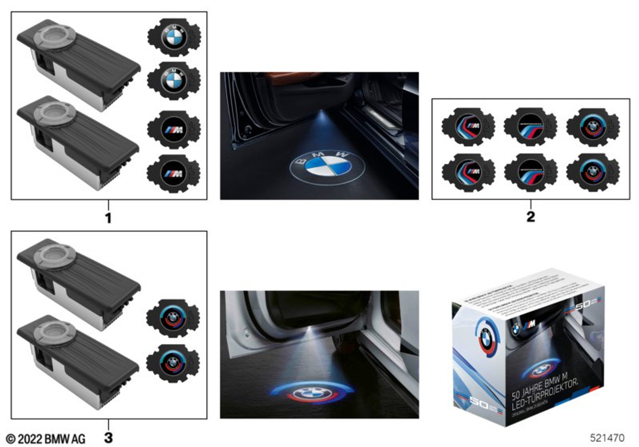 BMW LED door projectors