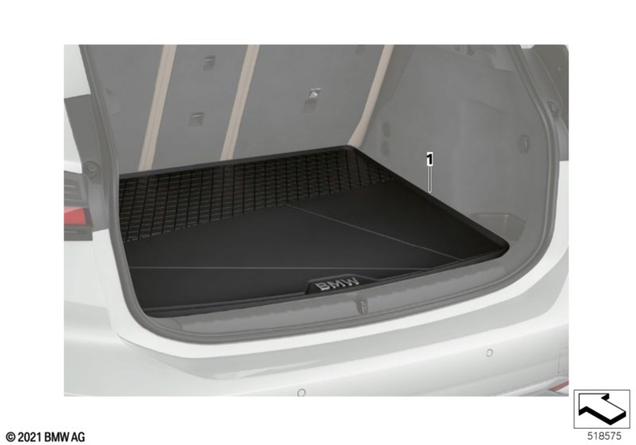 Genuine Fitted Luggage Compartment Boot Trunk Liner Floor Mat 51