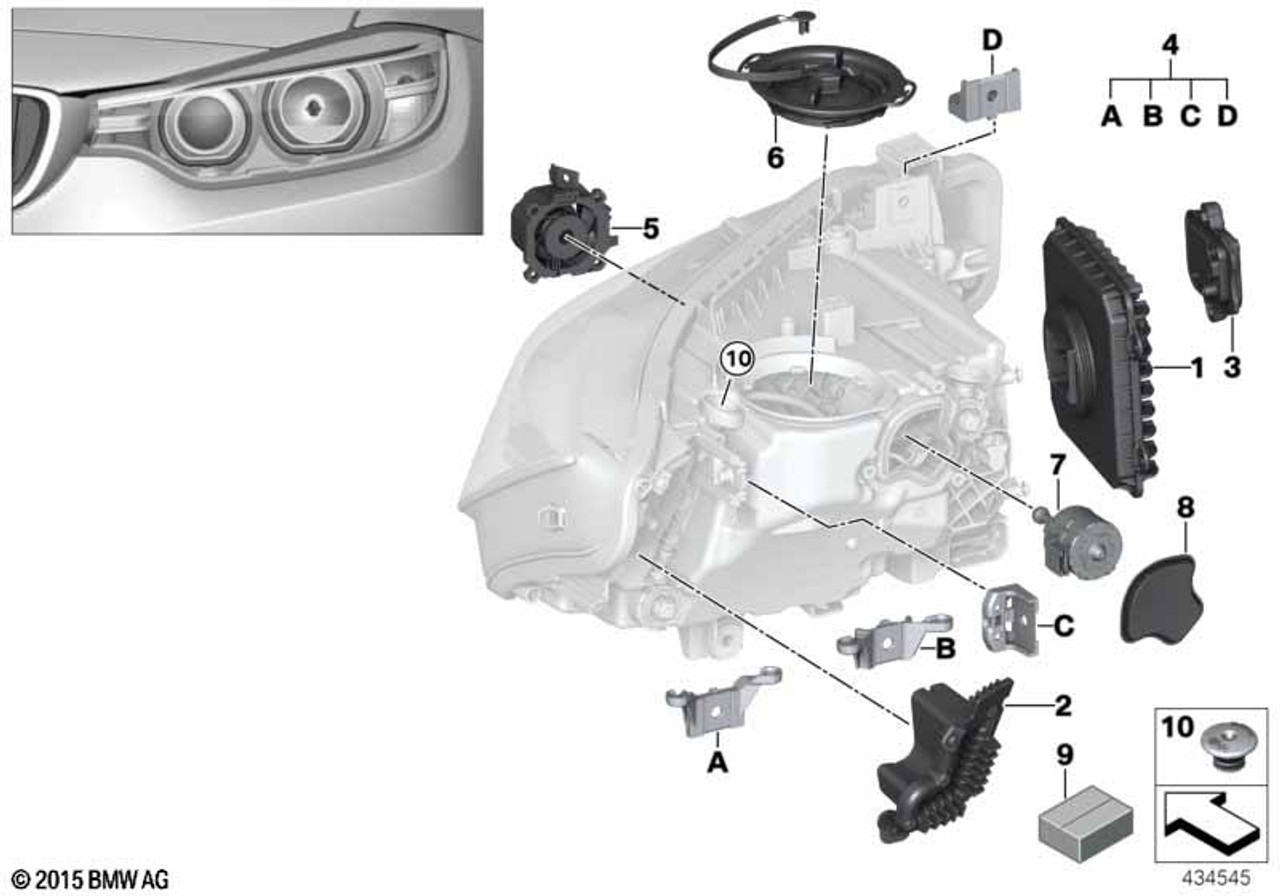 Genuine Headlight Headlamp LED Modules Set Lighting Replacement 63