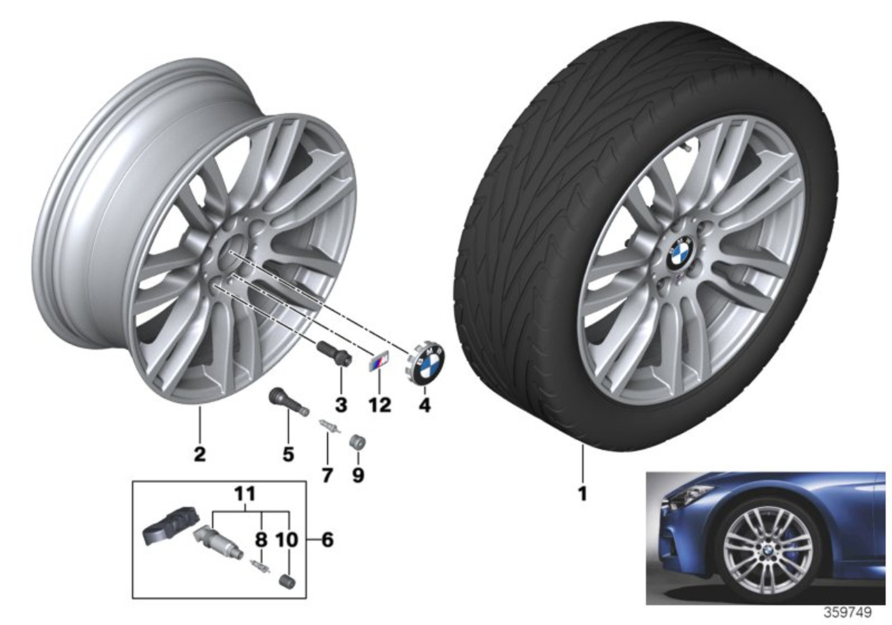 Genuine Light Alloy Wheel Rim M Star-Spoke 403 19