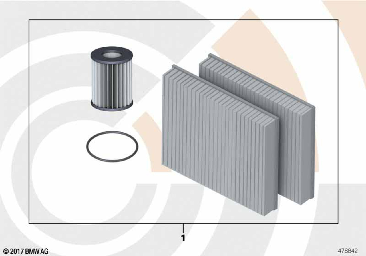 Genuine Value Line Inspection Kit I Oil Filter Microfilter 88 00 2 449 249