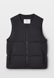 Genuine Gilet Vest Mens Gents Sleeveless Zippered Top With Pockets in Black 80 14 2 864 042