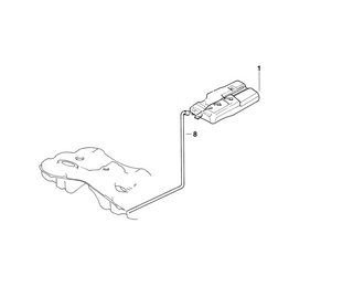 Genuine Fuel Tank Breather Line/Hose/Pipe 16 13 1 184 293