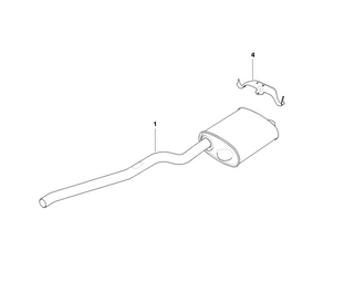 Genuine Exhaust System Suspension Support Bracket 18 20 2 248 578