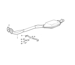 Genuine Exhaust System Suspension Support Bracket 18 30 1 728 575