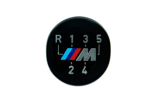 Genuine M 5-Speed Gear Knob Badge Emblem Black 25 11 1 221 613
