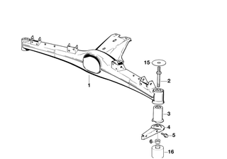 Genuine Axle Carrier/Differential Vibration Absorber 33 31 1 094 322