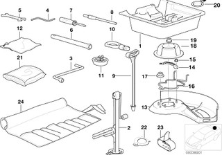 Genuine Hook And Loop Fastener For Tool Box 71 60 1 182 784