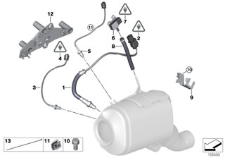 Genuine Diesel Particulate Filter DPF Pressure Sensor 13 62 7 789 219