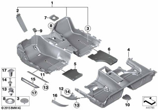 Genuine Front Entrance M Trim 51 47 8 051 037