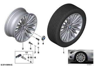 Genuine 18" Disc Wheel Rim Light Alloy Reflex Silver 8Jx18 ET:34 36 11 6 796 249
