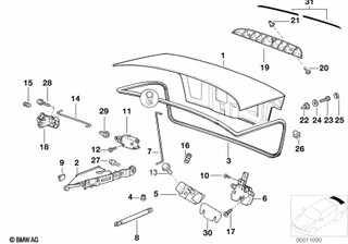 Genuine Buffer Stop With Ejector 34N Replacement Spare 51 24 8 187 291