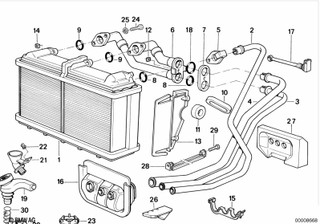 Genuine Air Con Conditioning AC Heater Radiator Pipe Line Hose 64 11 1 378 204