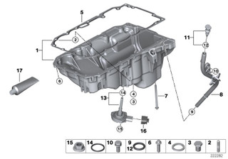 Genuine Engine Oil Pan 11 13 8 510 206