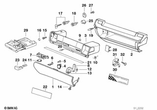 Genuine Fillister Head Screw E4X8 Glove Box 51 45 8 102 577