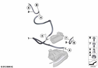 Genuine Cable Alternator Generator Starter Base Assembly B+ 12 42 8 577 241