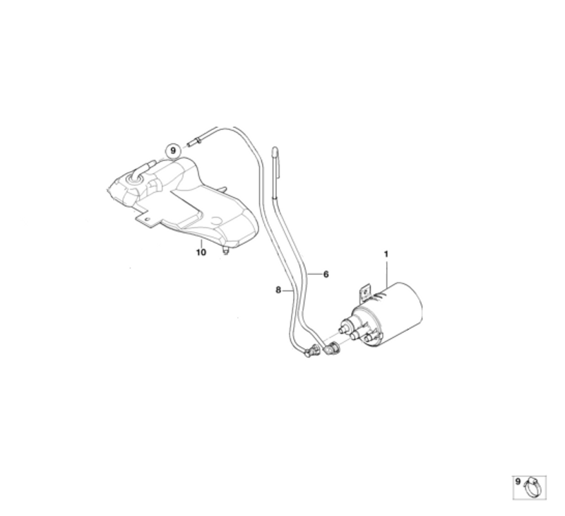 Genuine Expansion Tank Vent Pipe/Hose 16 13 6 751 873