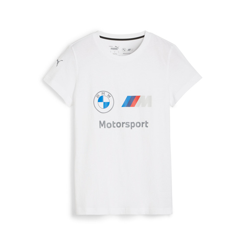 Genuine M Motorsport Logo Womens Ladies T Shirt White Tee Top Short Sleeve 80 14 5 B31 920