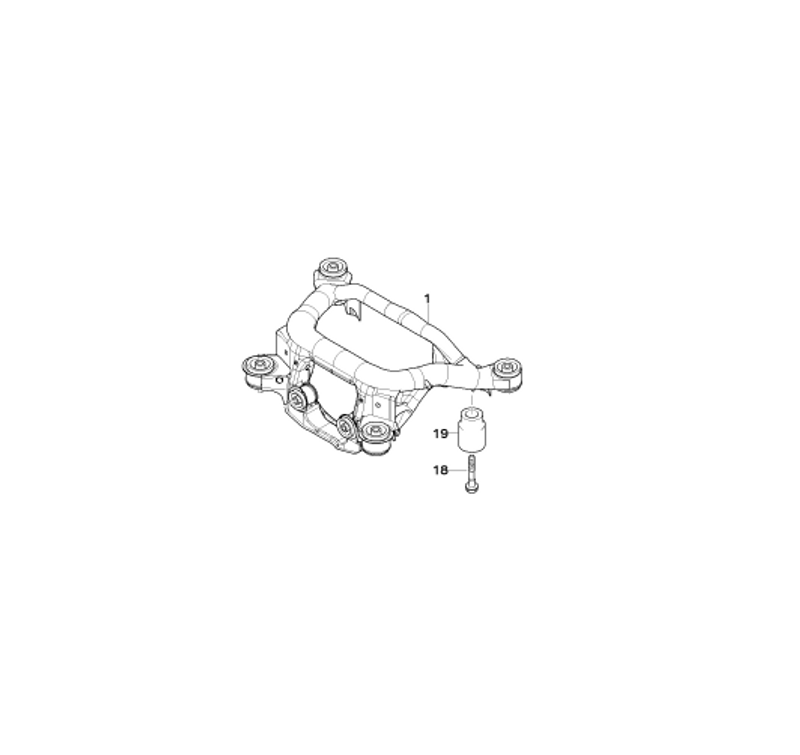 Genuine Rear Axle Carrier Vibration Absorber Damper 33 30 6 769 538