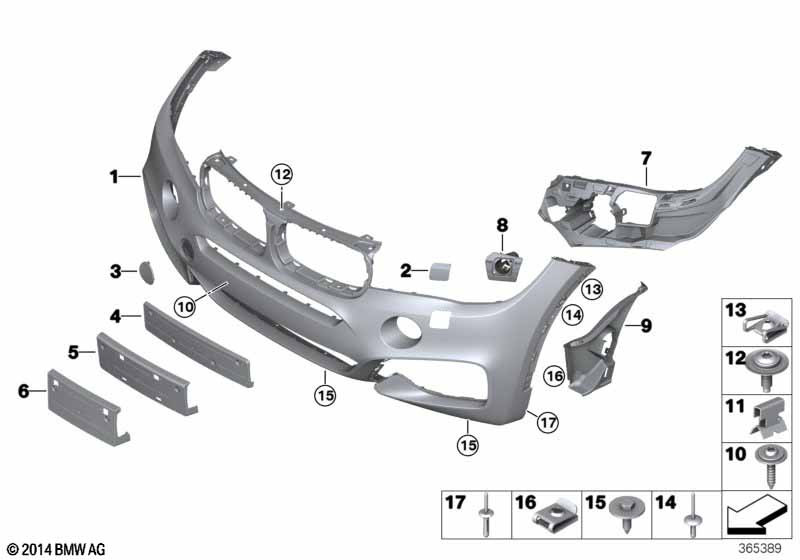 Genuine Front Towing Lug Cover Flap Primed Replacement 51 11 8 065 933