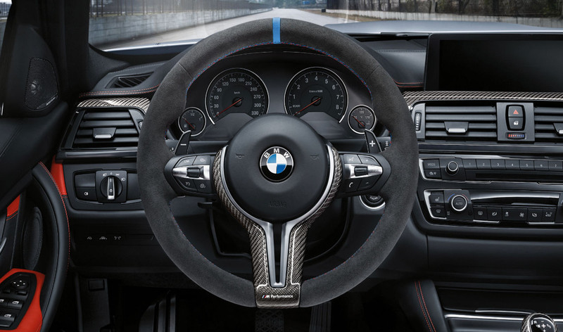 Genuine M Performance Steering Wheel Cover Trim Carbon Fibre 32 30 2 345 203