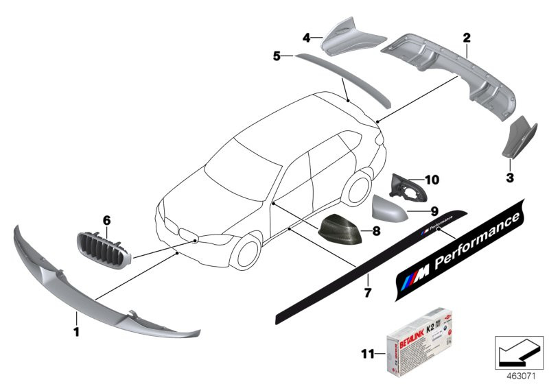 Genuine Right Left Foil Side Sill 51 14 2 348 319