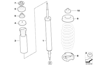 Genuine Lower Spring Strut Pad 33 53 6 764 420 - BMW Shop