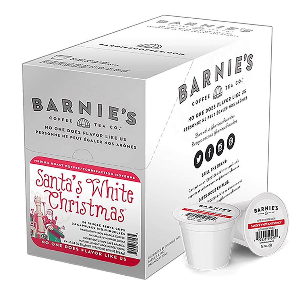Santa's White Christmas Flavored Coffee from Barnie's