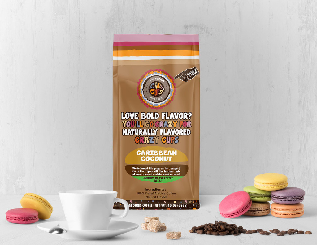 Decaf Caribbean Coconut Ground Bag Flavored Coffee