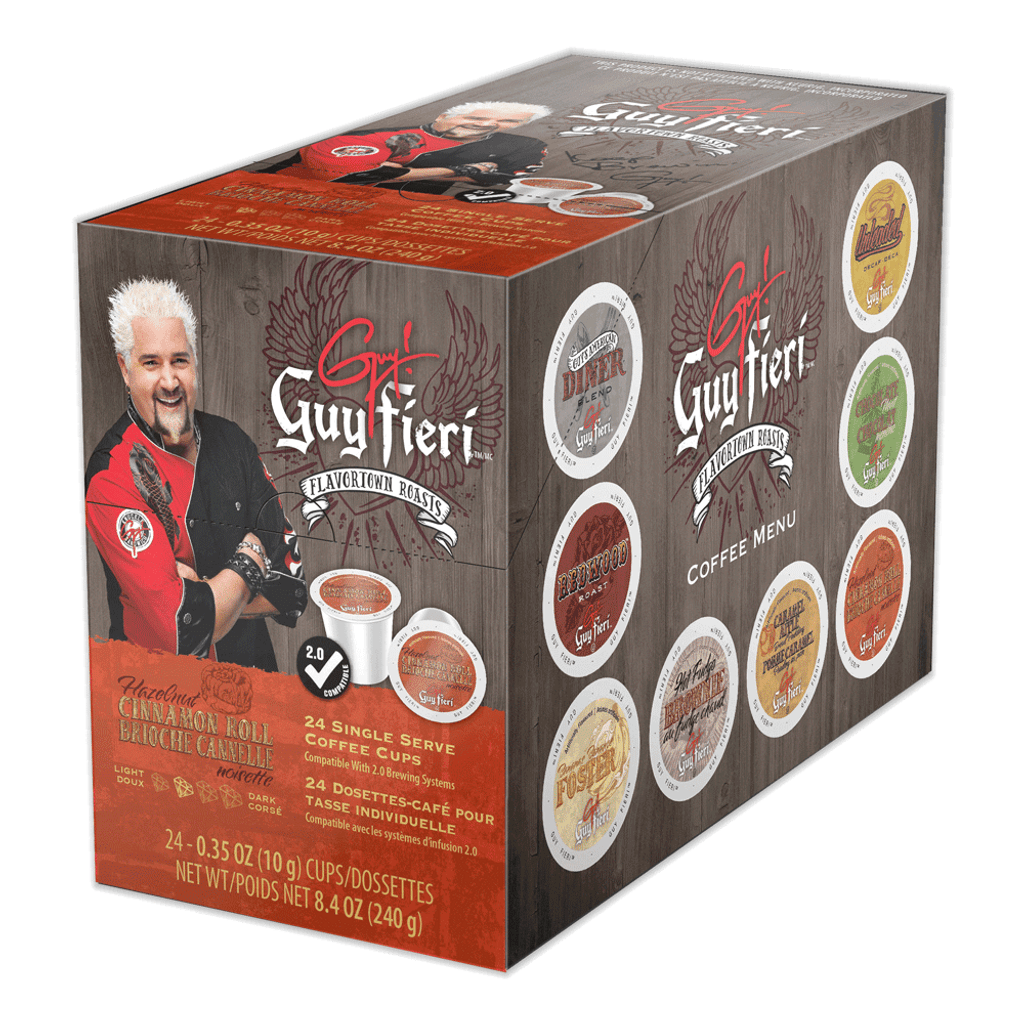 Guy Fieri Hazelnut Cinnamon Roll Coffee, Keurig-compatible
