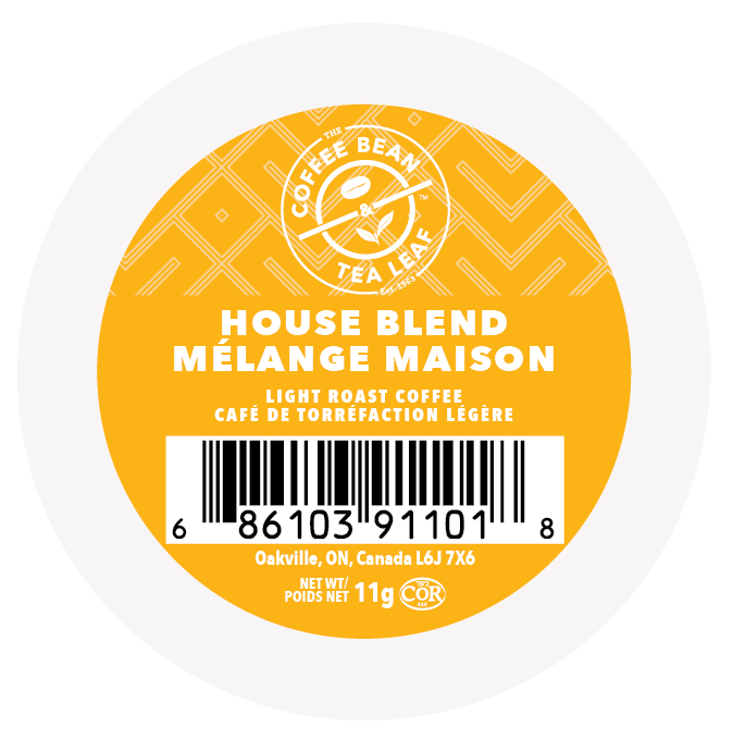 The Coffee Bean & Tea Leaf Flavored K Pods House Blend