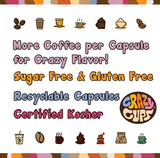 Crazy Cups Decaf Flavored Coffee Single Serve Cups for Keurig Brewer Variety Pack Samplers