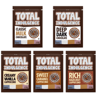 Total Indulgence Variety Pack of Gourmet Hot Chocolate Mix and Instant Cappuccino Mix Packets