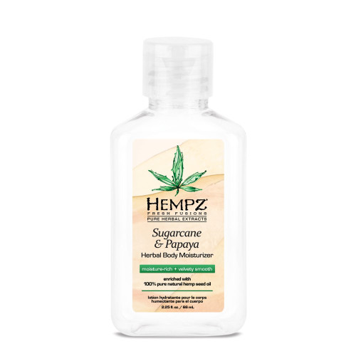 HEMPZ SUGARCANE & PAPAYA HERBAL BODY MOISTURIZER 2OZ