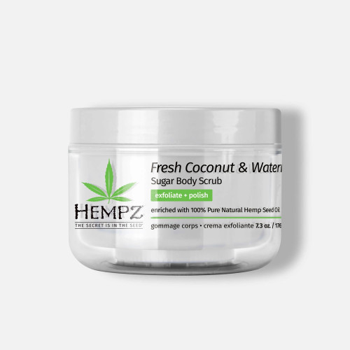 HEMPZ COCONUT & WATERMELON HERBAL SUGAR BODY SCRUB 7OZ