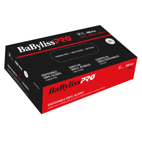 BABYLISSPRO DISPOSABLE VINYL GLOVES - SMALL