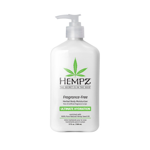 HEMPZ FRAGRANCE FREE HERBAL BODY MOISTURIZER 500ML