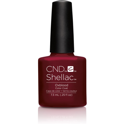 CND SHELLAC GEL POLISH 7.3ML - OXBLOOD