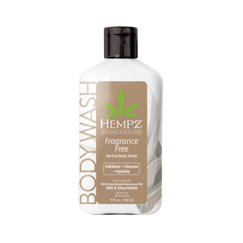 HEMPZ FRAGRANCE FREE BODY WASH 17 OZ