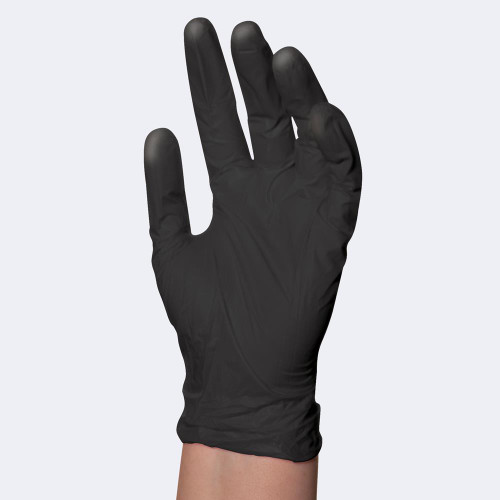 BABYLISSPRO BLACK DISPOSABLE NITRILE GLOVES - SMALL