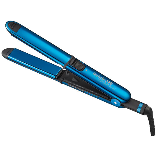 BABYLISSPRO STAINLESS STEEL 1 1/4" FLAT IRON- BLACK & BLUE