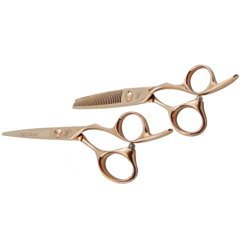 TRIBAL SCISSORS ROSE GOLD SHEAR KIT - 6"