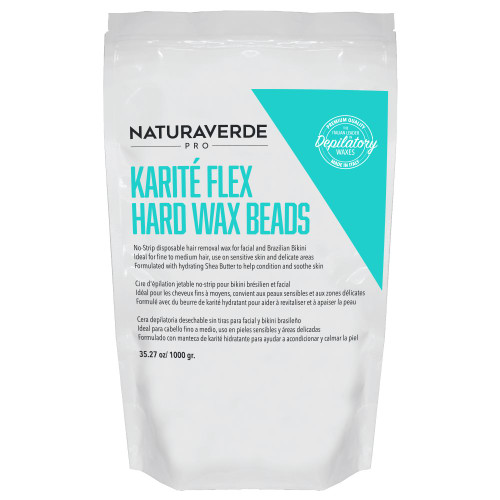 NATURAVERDE FLEX HARD WAX BEADS 35OZ - KARITE